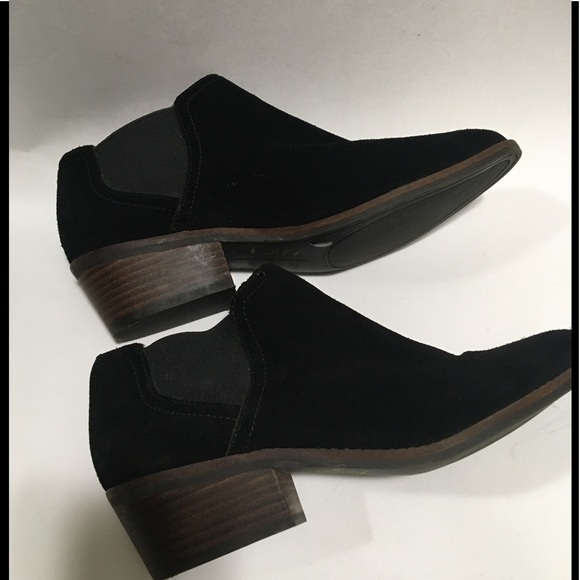 Lucky Brand FRONA CHELSEA Suede Black Ankle Boot - Picture 4 of 13